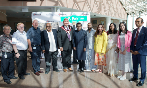 Mayor Frank Scarpitti and Members of Council with A.R. Rahman at Markham Civic Centre. Mayor Frank Scarpitti and Members of Council with A.R. Rahman at Markham Civic Centre.
